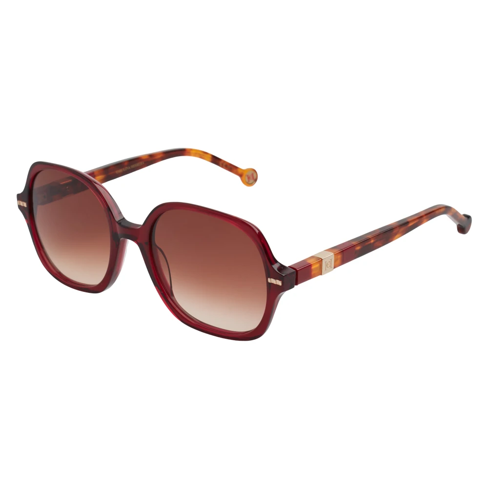 Carolina Herrera Vrouw Bruin Accessoires Dames, One Size, Tijdloze Vlinderzonnebril
