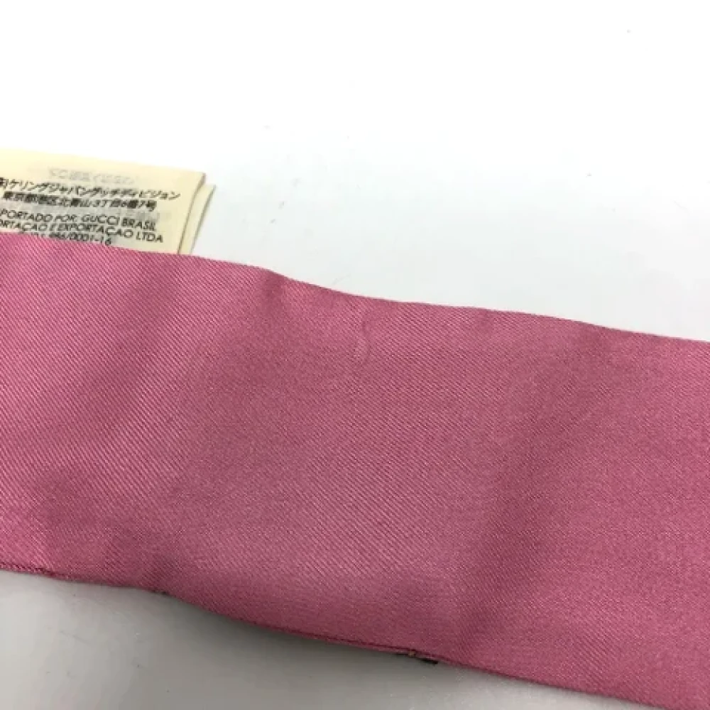 Gucci Vintage Pre-owned Fabric scarves Pink Dames
