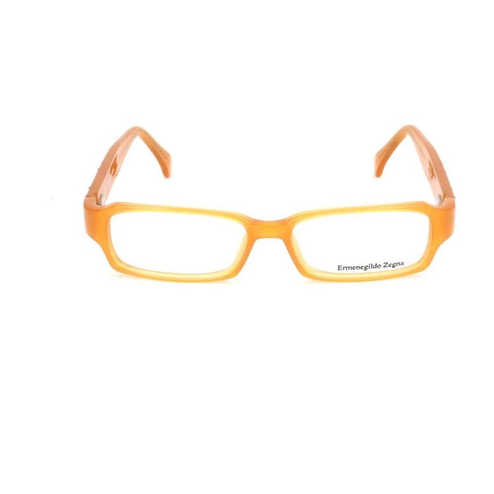 Ermenegildo Zegna Gele Plastic Frame Unisex Bril Yellow Unisex