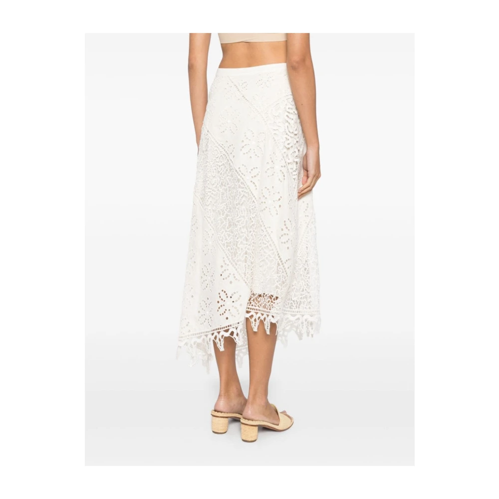 Ulla Johnson Witte Rokken voor Vrouwen Aw24 White Dames