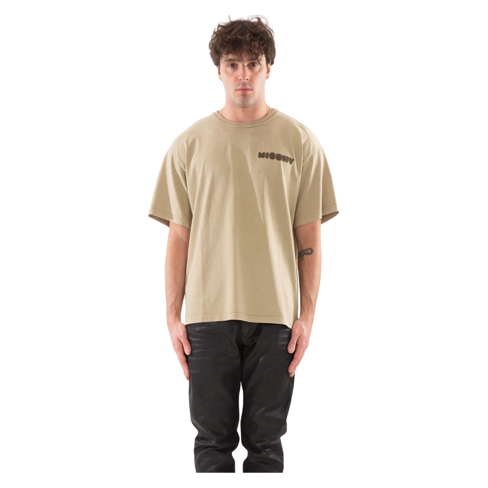 Misbhv Retro Community Tee in Beige Heren