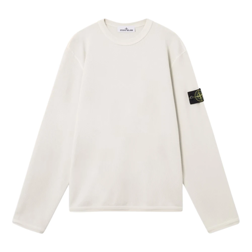 Stone Island White Cotton Sweatshirt - Male - Sweatshirts - 2XL - Sweatshirts & Hoodies