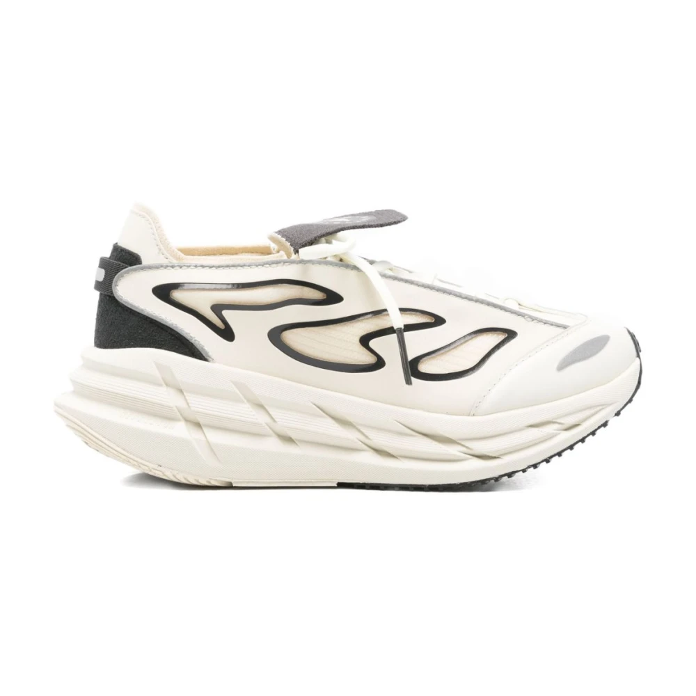 Adidas By Stella Mccartney Women's White Flame Pattern Platform Trainers Size 4