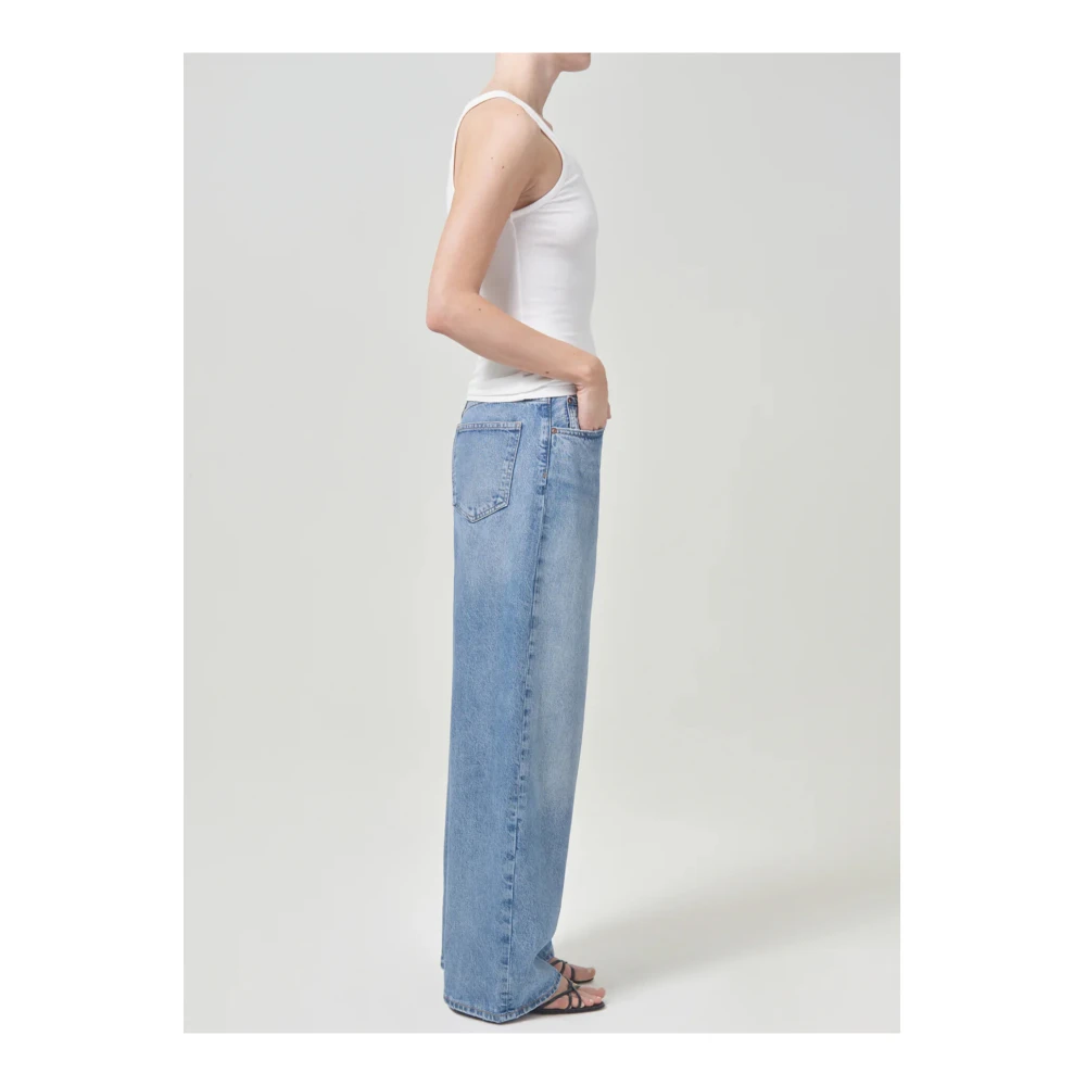 Agolde Laaghangende Baggy Jeans in Libertine Blue Dames