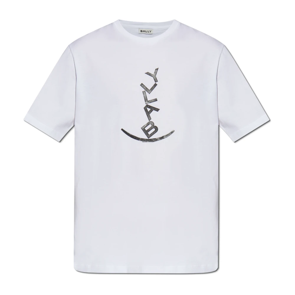 Bally T-shirt med logotyp White, Herr