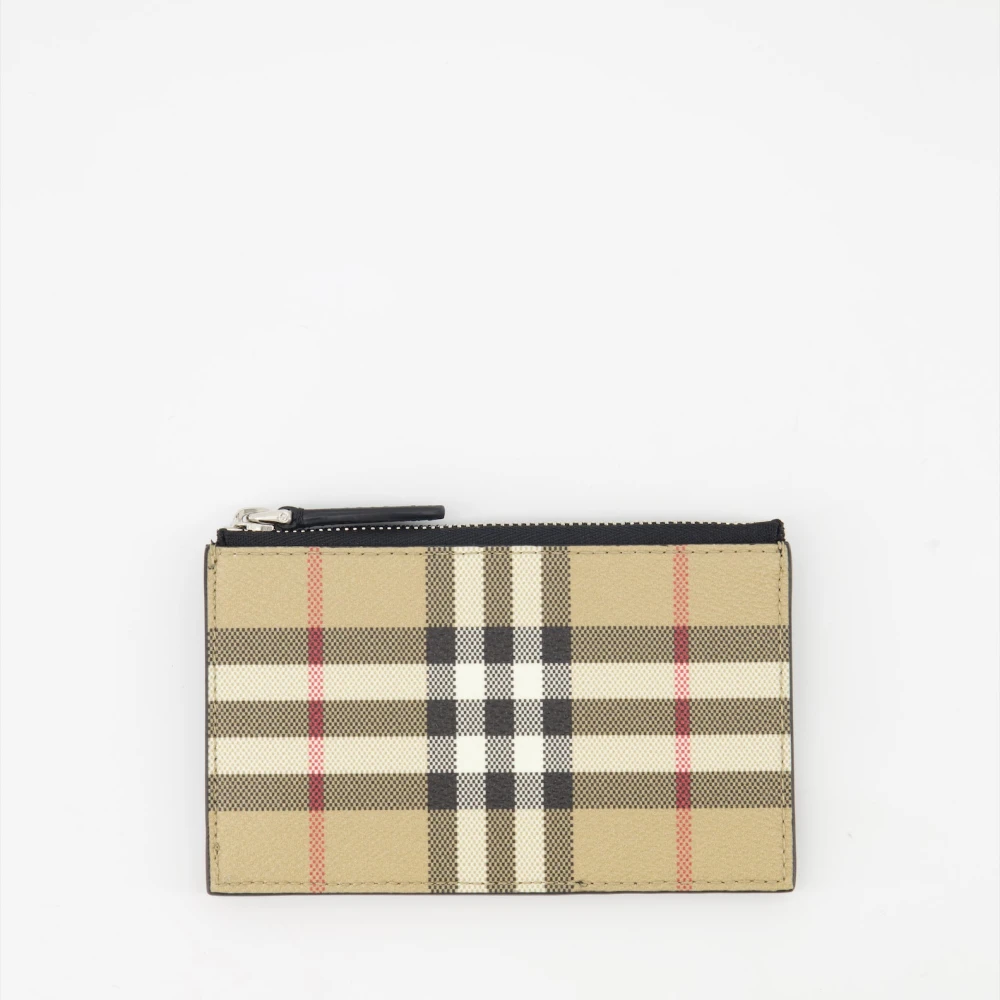 Burberry Geruite Kaarthouder Portemonnee Multicolor Heren