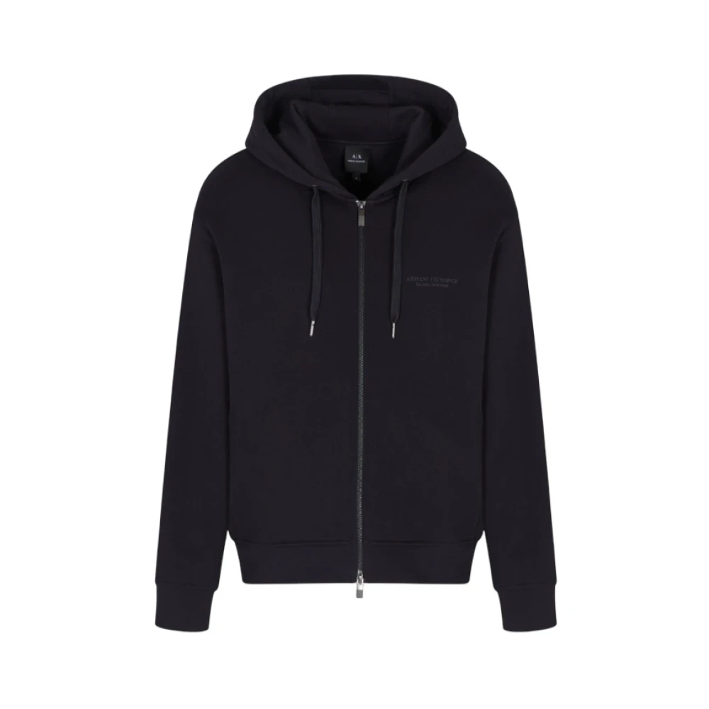 Armani Exchange Hombre Azul - Sudadera Con Cremallera Completa - Sweatshirts & Hoodies - S - Sudadera Con Cremallera Completa