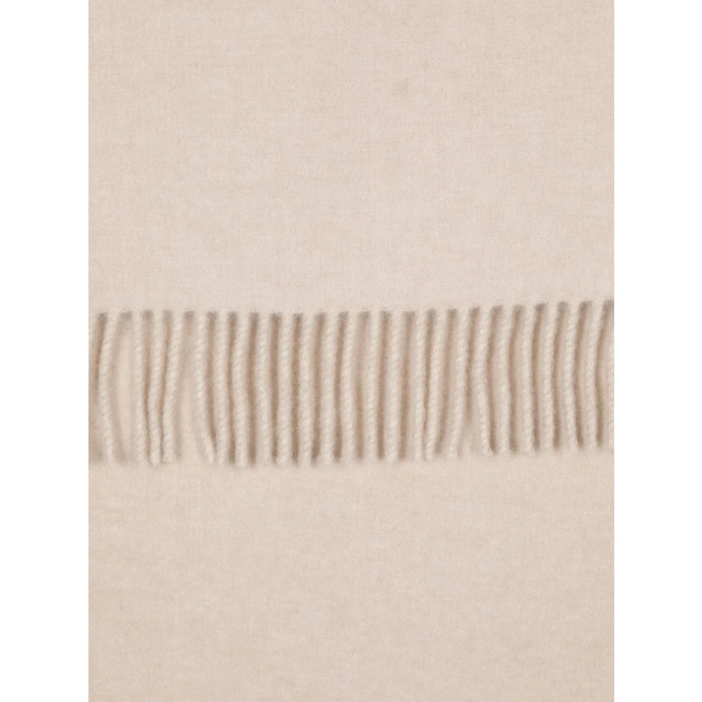 BRUNELLO CUCINELLI Capuchon Wol Kasjmier Sjaal Beige Dames