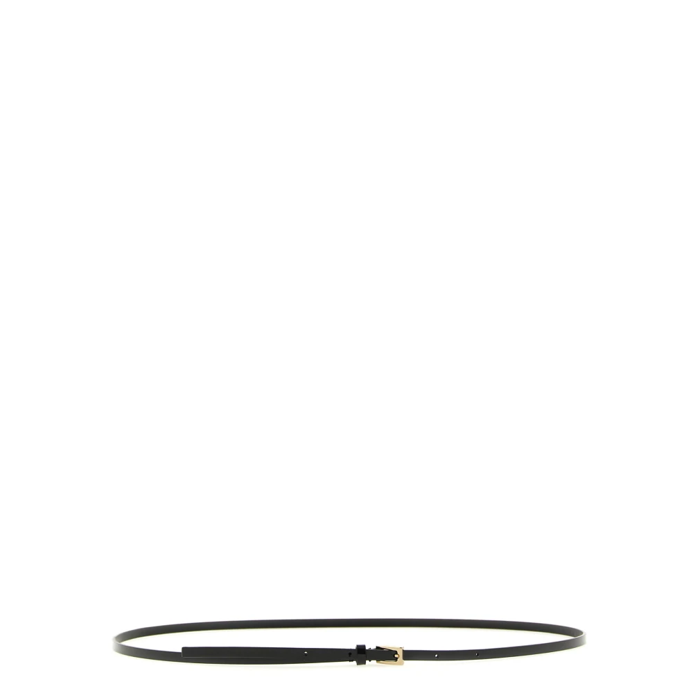 Tom Ford Unisex Black Patent Leather Belt - Belts - 80 Cm - Accessories