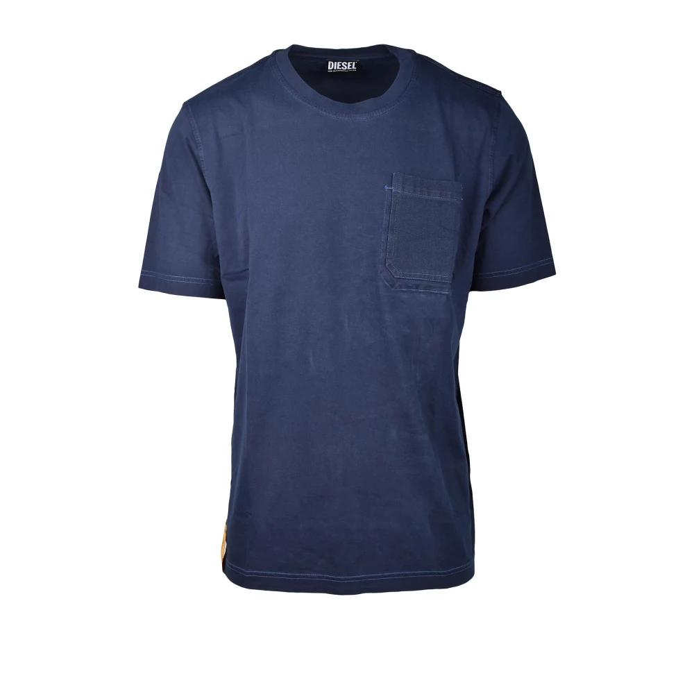 Diesel Navy Blue T-Shirt voor Heren Blue Heren