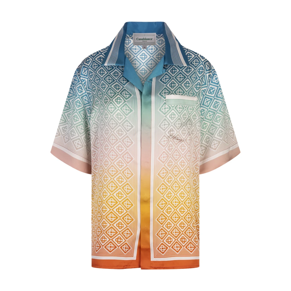 Casablanca Gradient Monogram Zijden Shirt MultiKleur Multicolor Dames