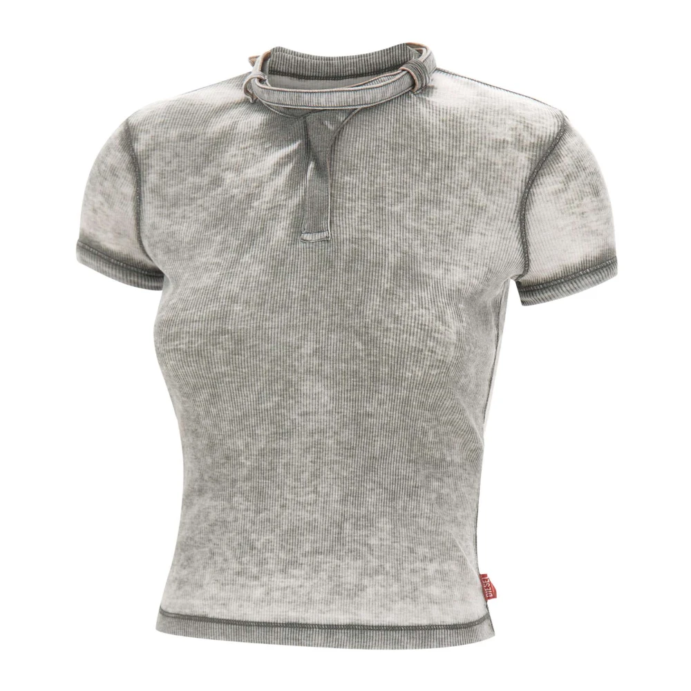 Diesel Women's Gray T-Shirts, M, T-Eresa T-Shirt