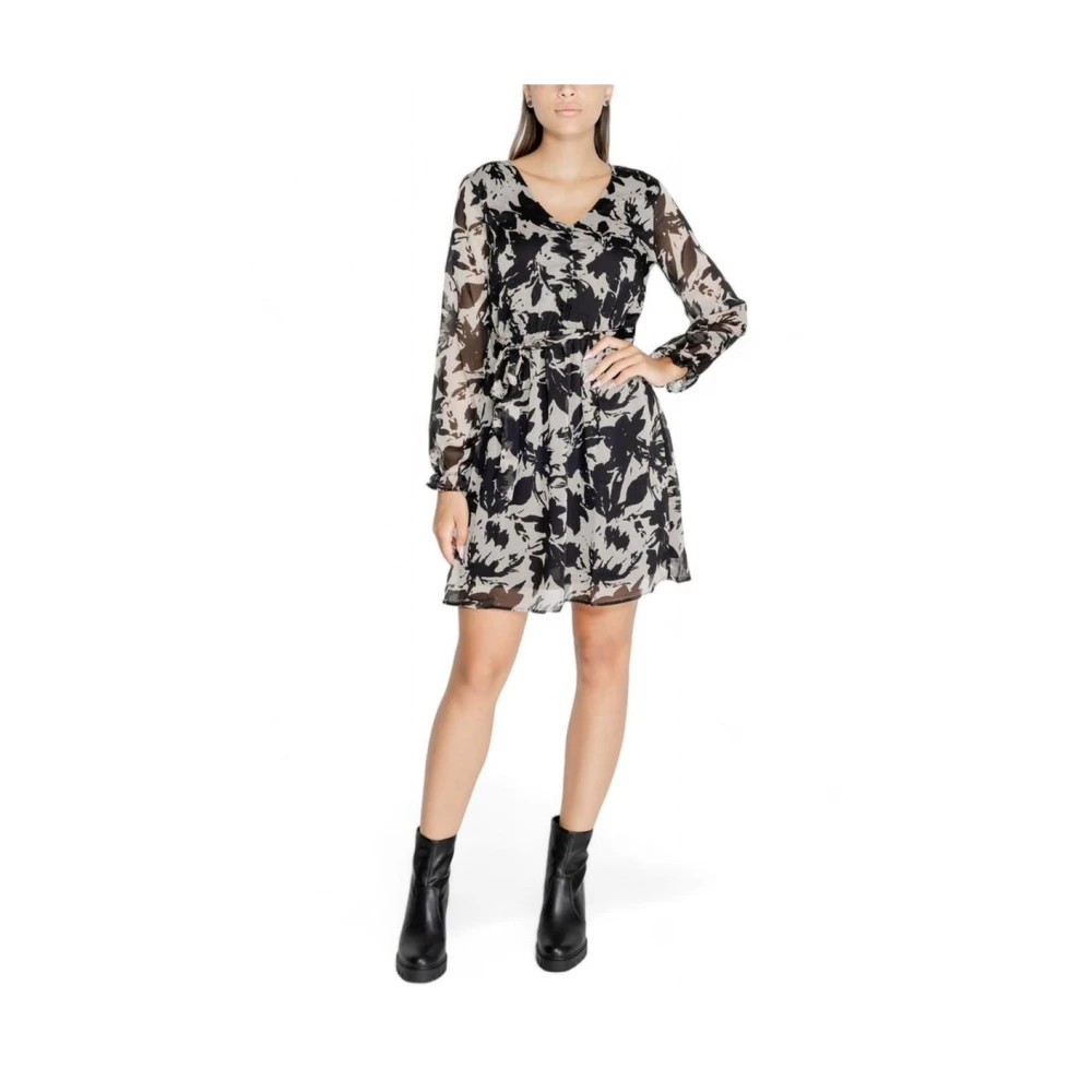 Jacqueline de Yong Bloemenprint Mini Jurk Multicolor Dames