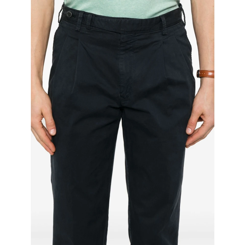 PT Torino Navy Blue Tapered Broek Stijlvol Blue Heren