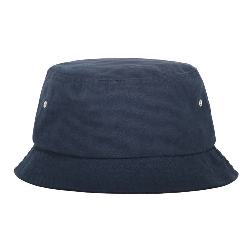 Kenzo Geborduurde Katoenen Bucket Hoed Blue Heren