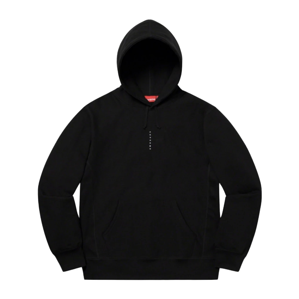 Supreme Zwarte Micro Logo Hoodie Beperkte Oplage Black Heren