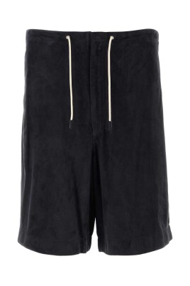 dark-blue-suede-bermuda-shorts