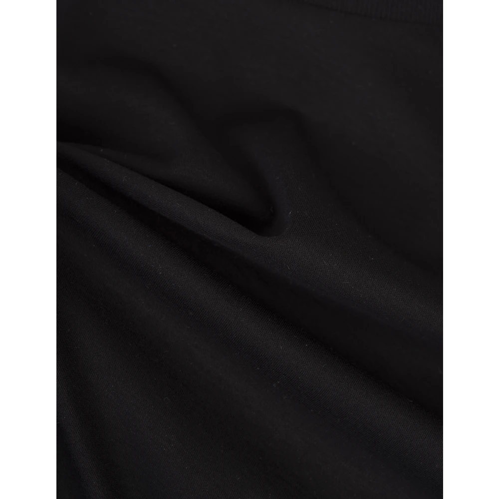 Hugo Boss Zwart T-shirt met gemerceriseerde afwerking Black Heren