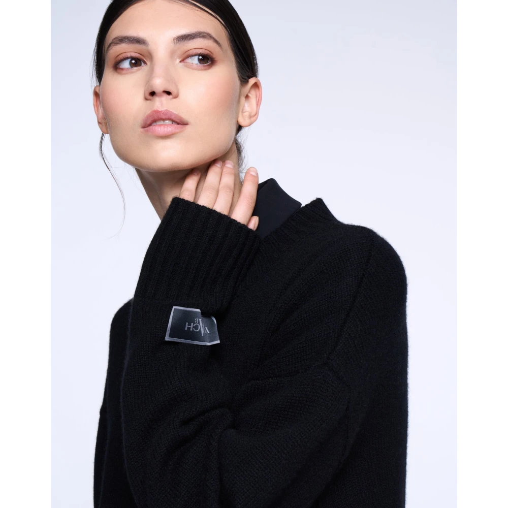 Silvian Heach Oversized Ronde Hals Trui Black Dames