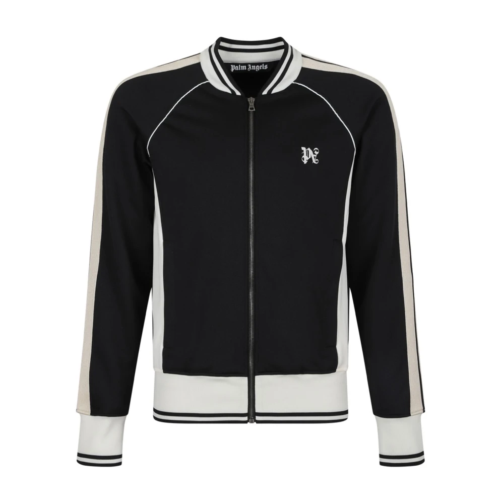 Palm Angels Nieuwe Monogram Track Jacket in Zwart Black Heren