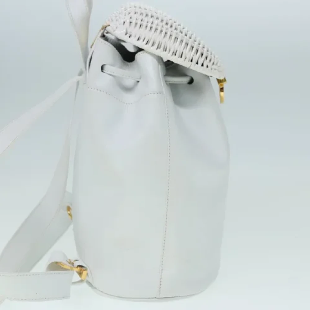 Salvatore Ferragamo Pre-owned Leather backpacks White Dames