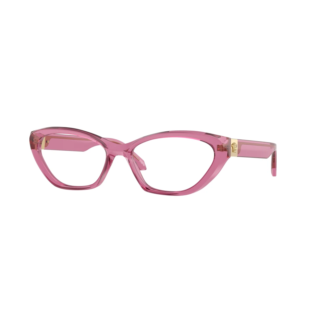 Versace Women's Pink Glasses,, Fashion Eyeglasses In Blue Tortoise Medium