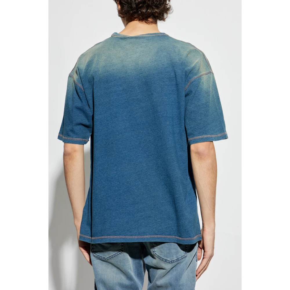 Diesel T-shirt T-Boxt-R11 Blue Heren