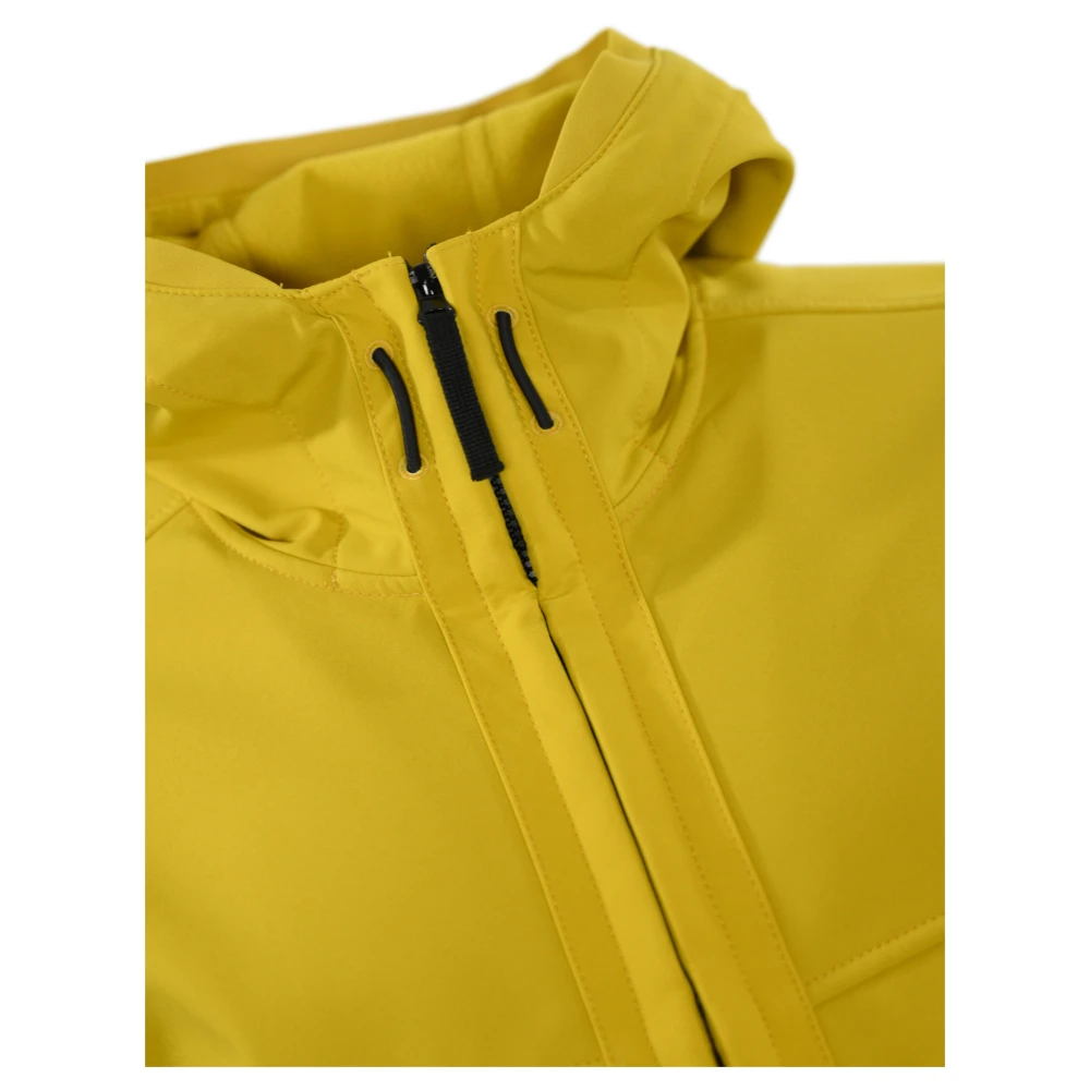 Stone Island Mosterd Lichtgewicht Hooded Ritsjas Yellow Heren