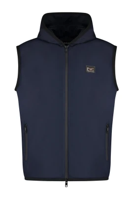 Hooded Sleeveless Zip-Up Vest