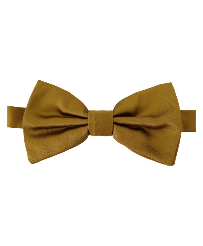 elegant-papillon-en-soie-jaune-moutarde
