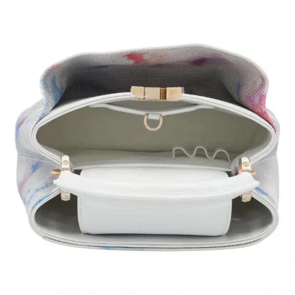 Louis Vuitton Vintage Pre-owned Fabric handbags White Dames