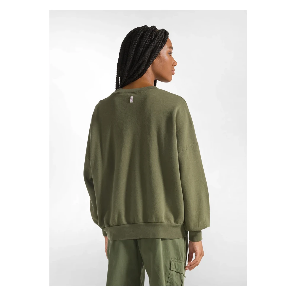 Deha Olijfgroene Dames Sweatshirt Green Dames