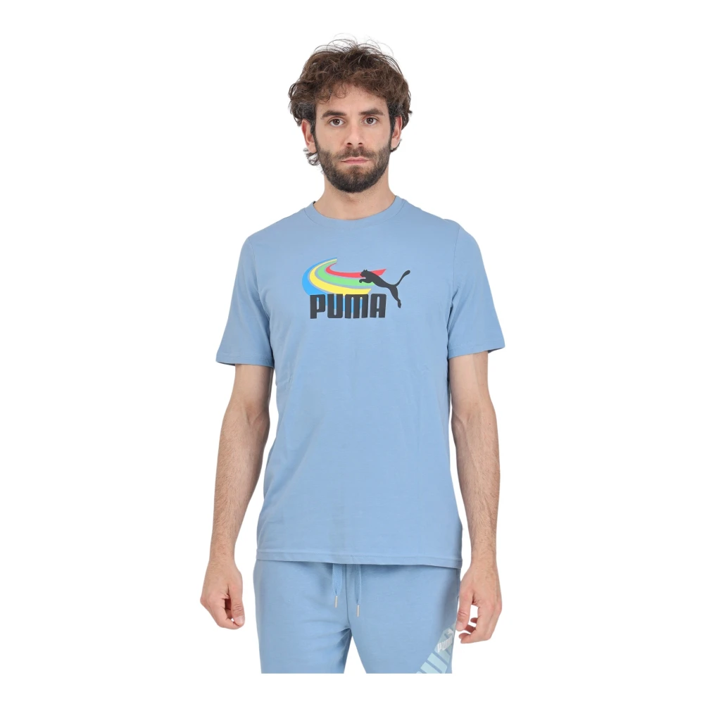 Puma T-Shirts Blue Heren