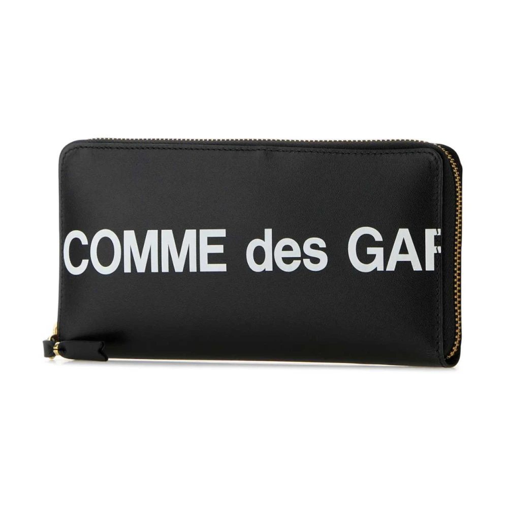 Comme des Garçons Klassieke Zwarte Leren Portemonnee Black Heren