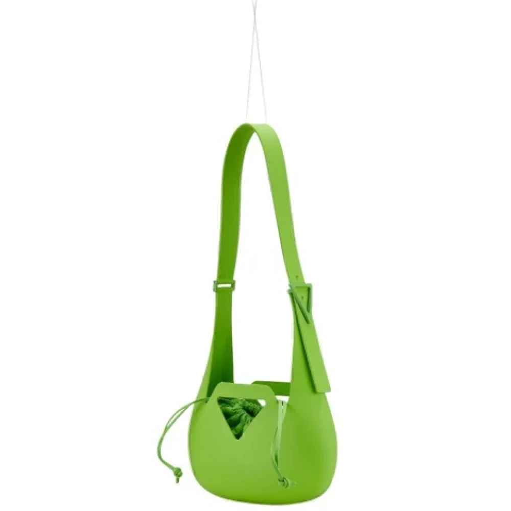 Bottega Veneta Vintage Pre-owned Rubber shoulder-bags Green Dames