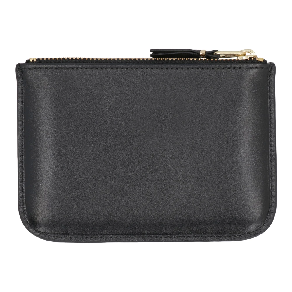 Comme des Garçons Stijlvolle Leren Plat Zakje Black Dames