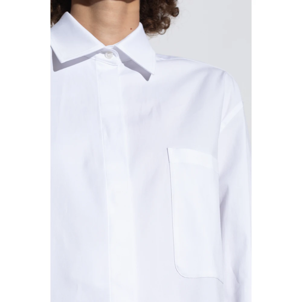 Max Mara Shirt met zak White Dames