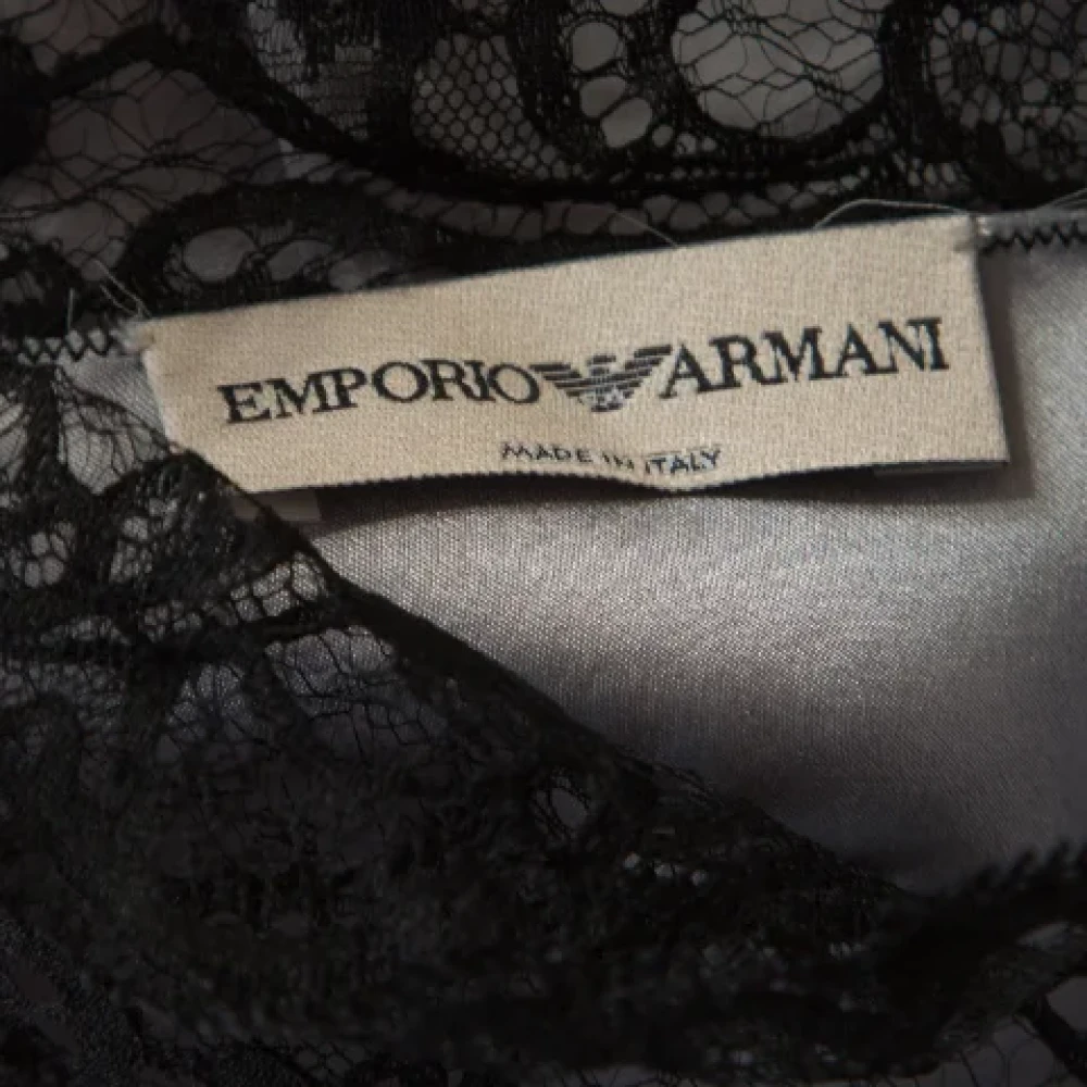 Armani Pre-owned Silk tops Gray Dames