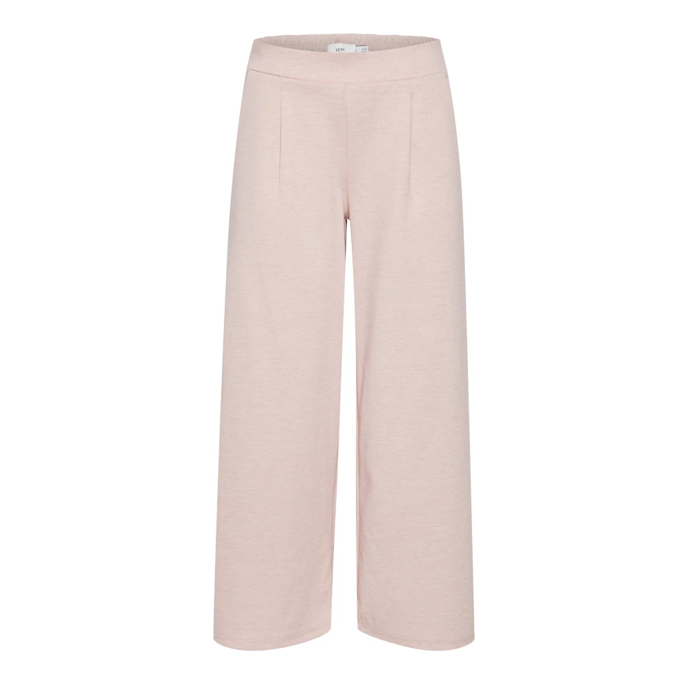 Ichi Women's Pink Wide Trousers, Xs, Wide Trousers