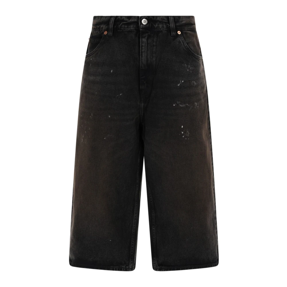 Our Legacy Capri Cut Shorts - Male - Denim Shorts - Black - L - Shorts - Image 4