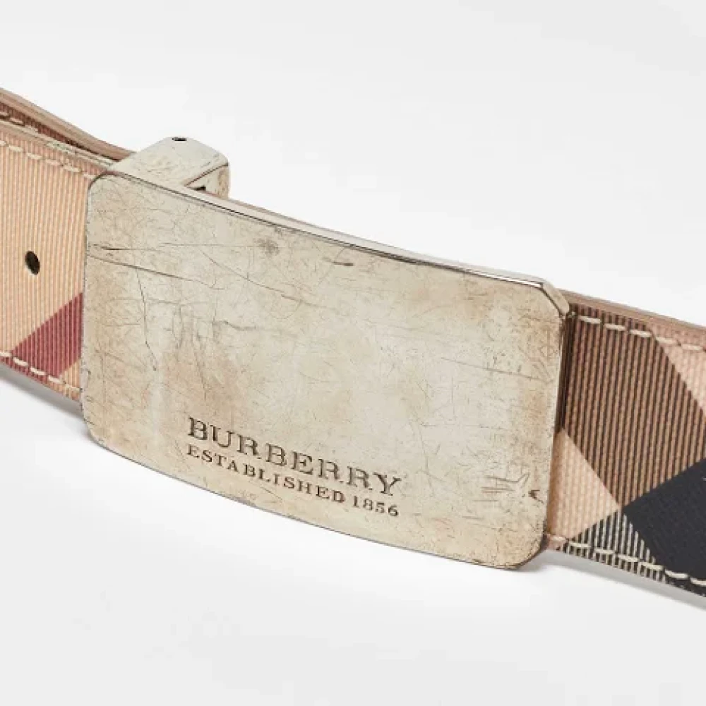 Burberry Vintage Pre-owned Canvas belts Beige Dames