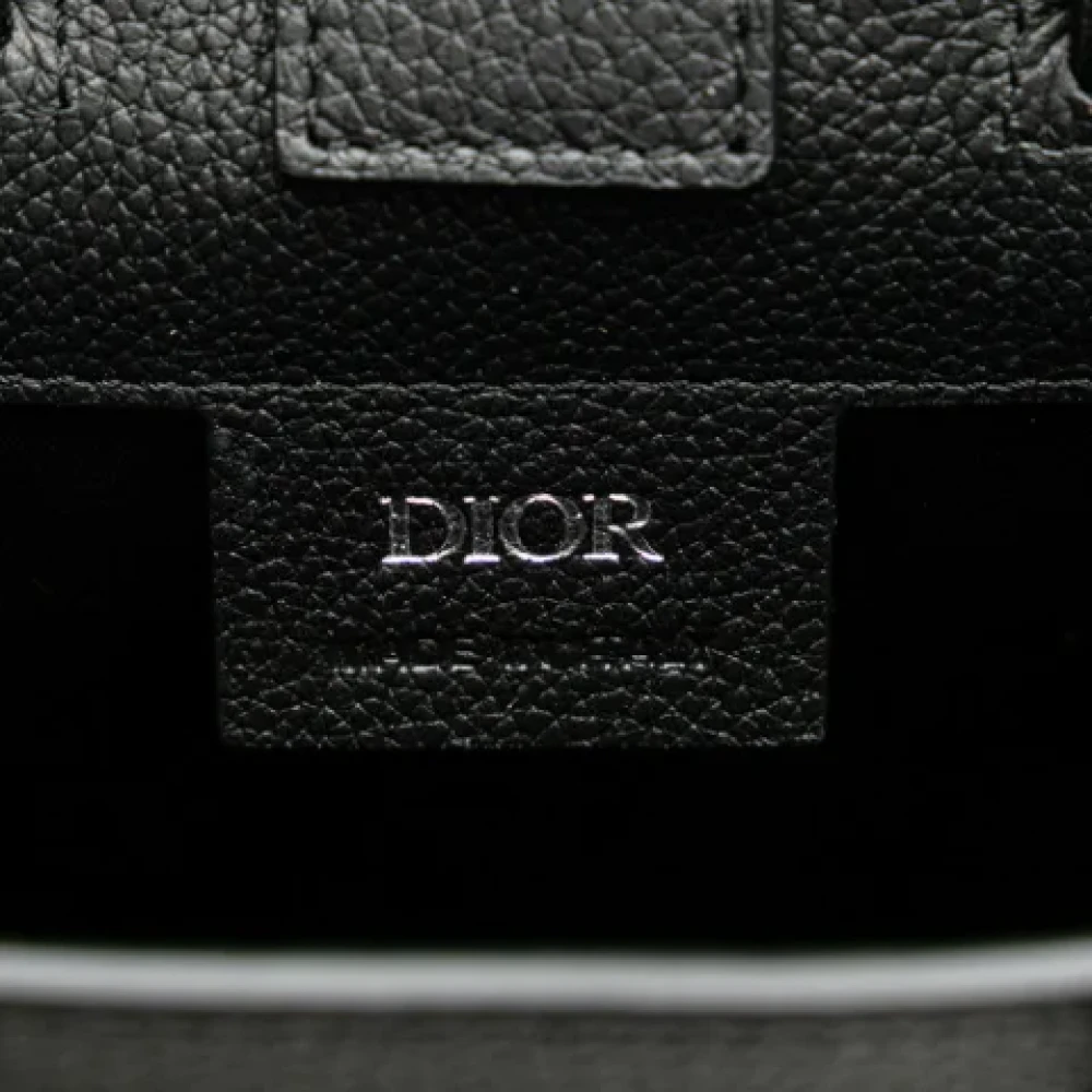 Dior Vintage Pre-owned Leather dior-bags Black Dames