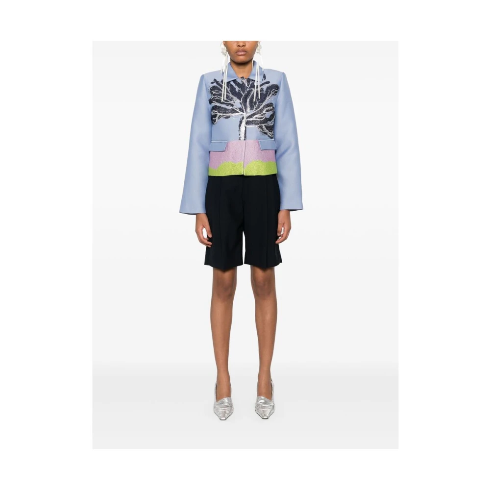 Stine Goya Blauwe knoopsluiting bovenkleding Blue Dames