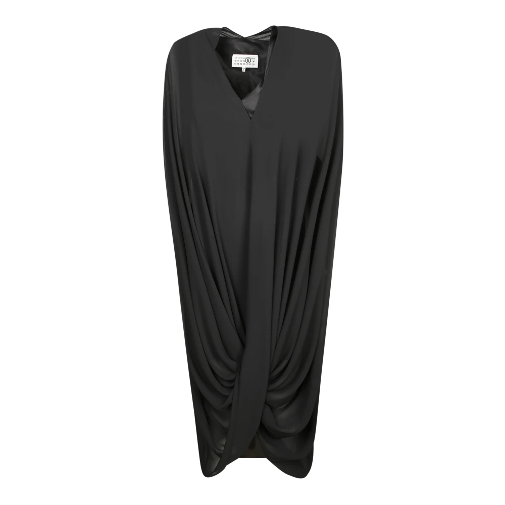 Mm6 Maison Margiela Damen Schwarz Kleider, K, Mgröße: