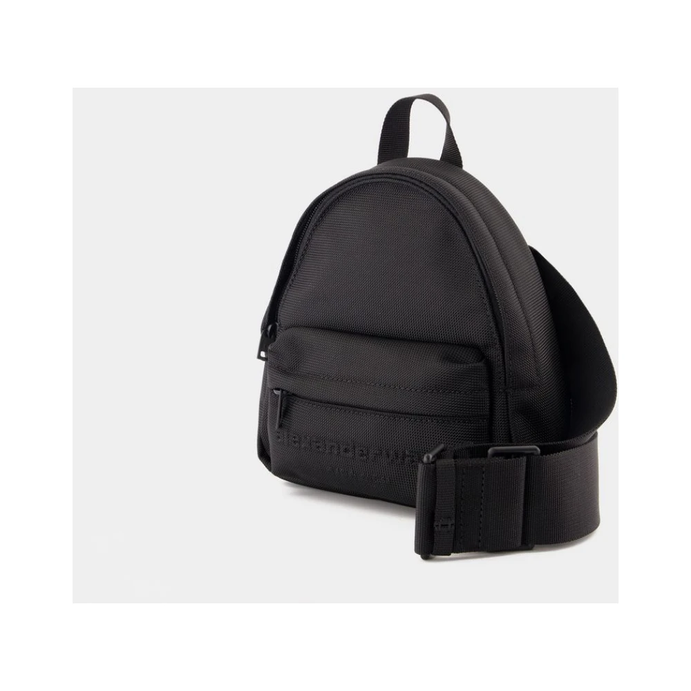 alexander wang Zwarte Nylon Mini Sling Rugzak Black Dames