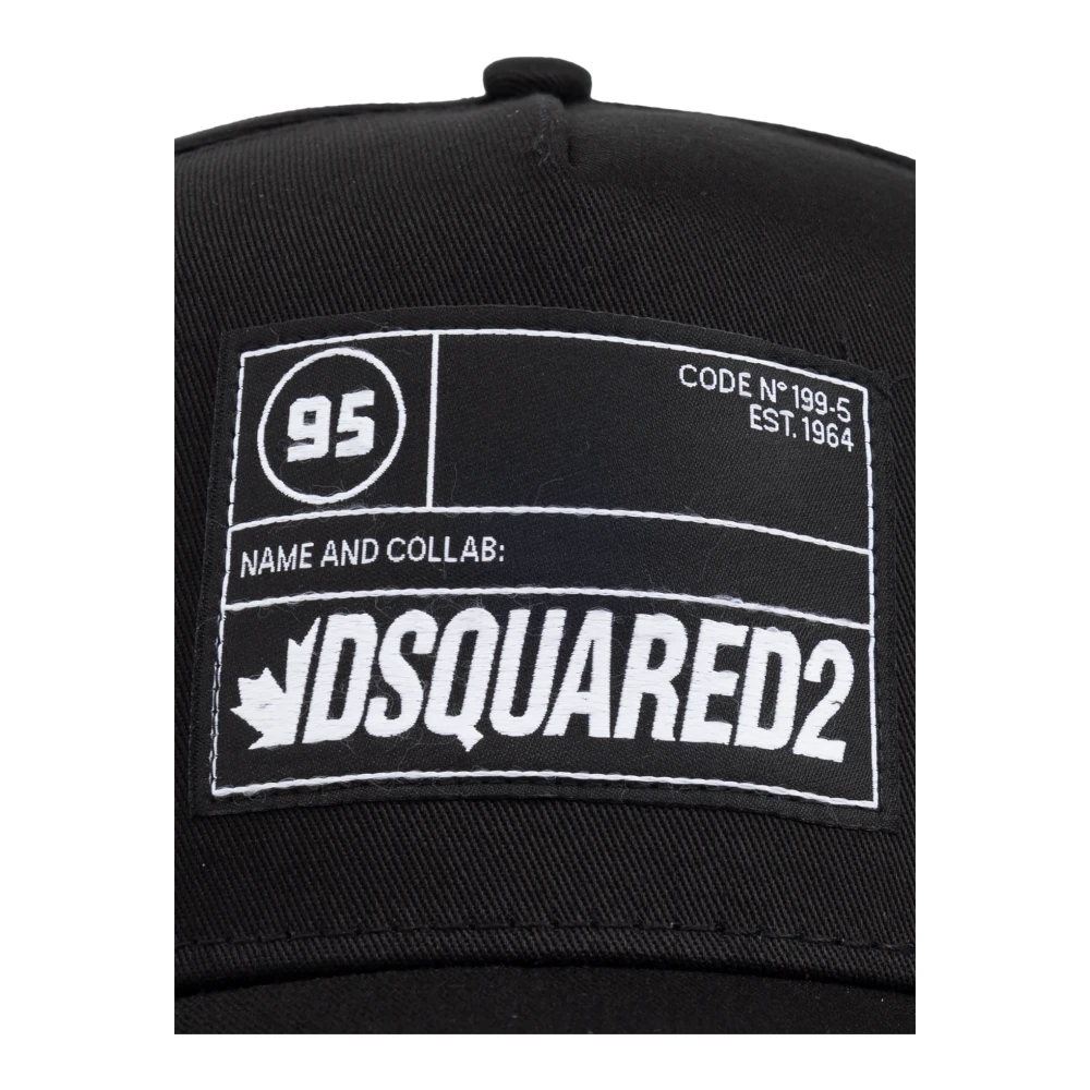 Dsquared2 Baseballpet Black Heren