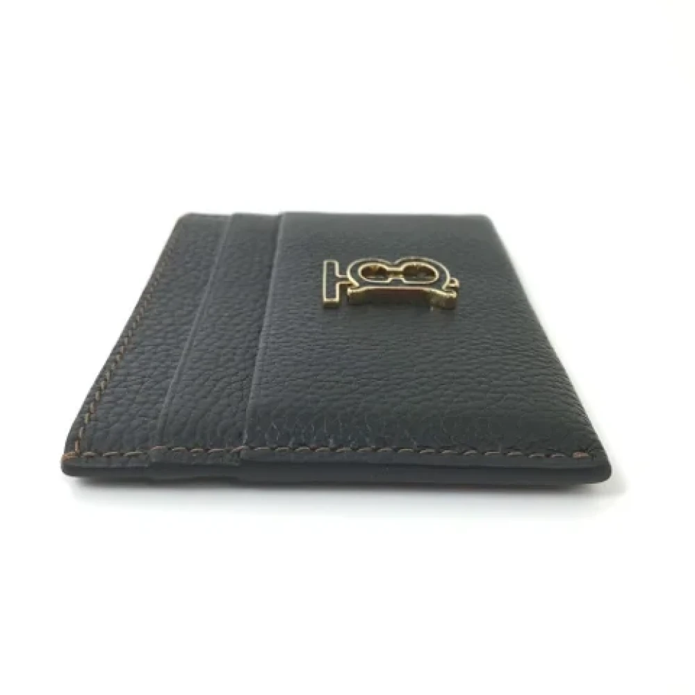 Burberry Vintage Pre-owned Leather home-office Black Dames