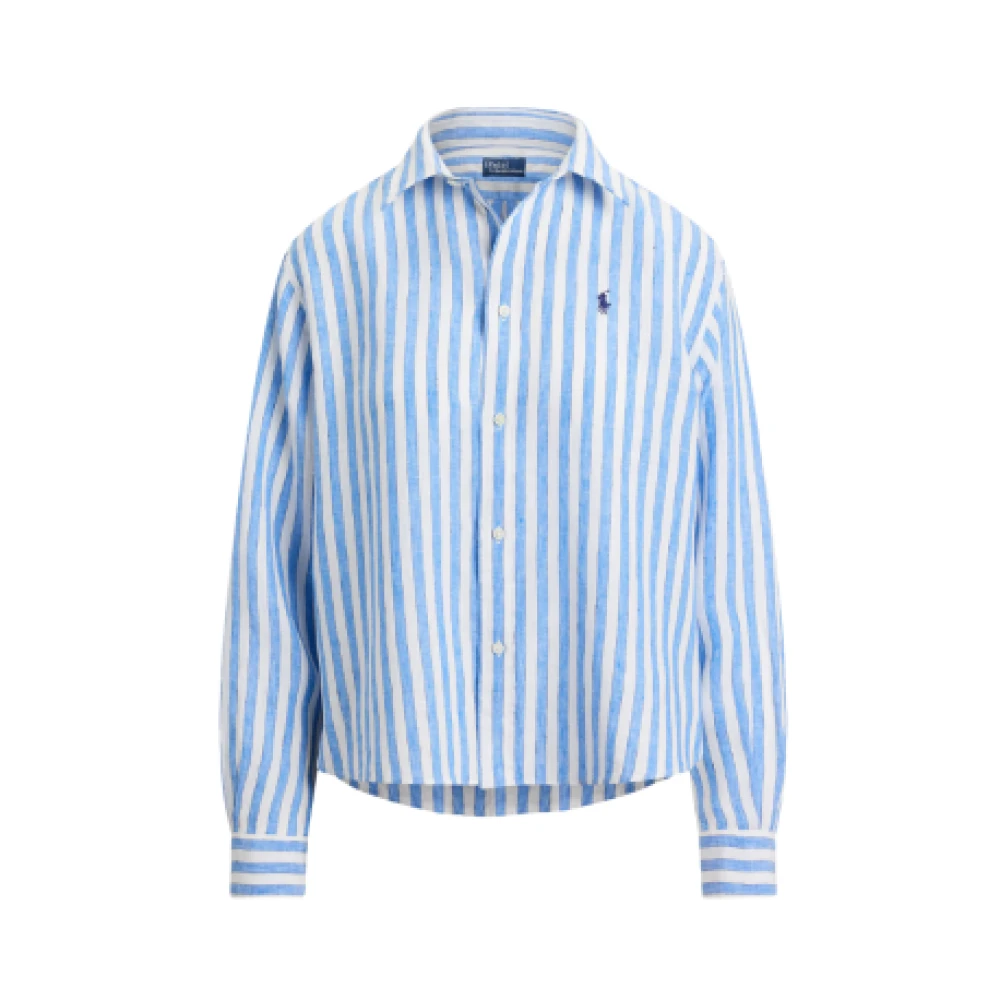 Ralph Lauren Donna Blu Camicette Xs, New,