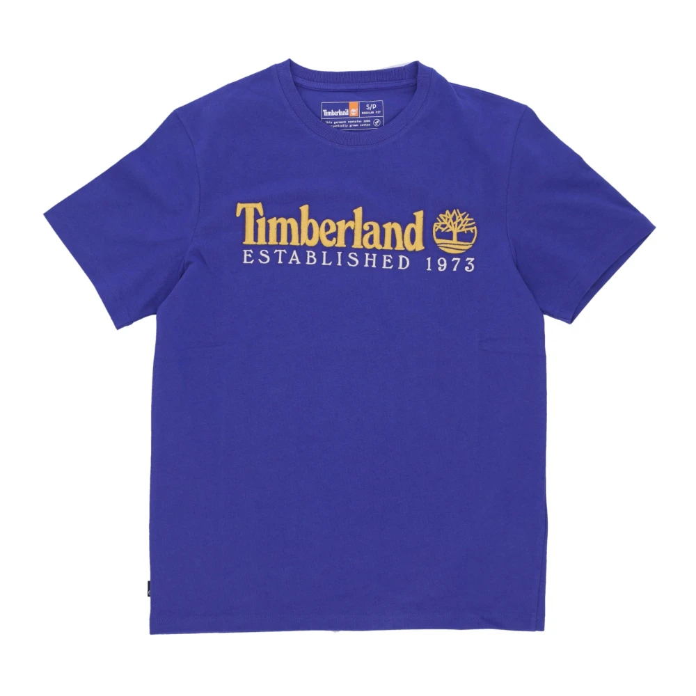 Timberland Blauwe Streetwear Tee Blue Dames