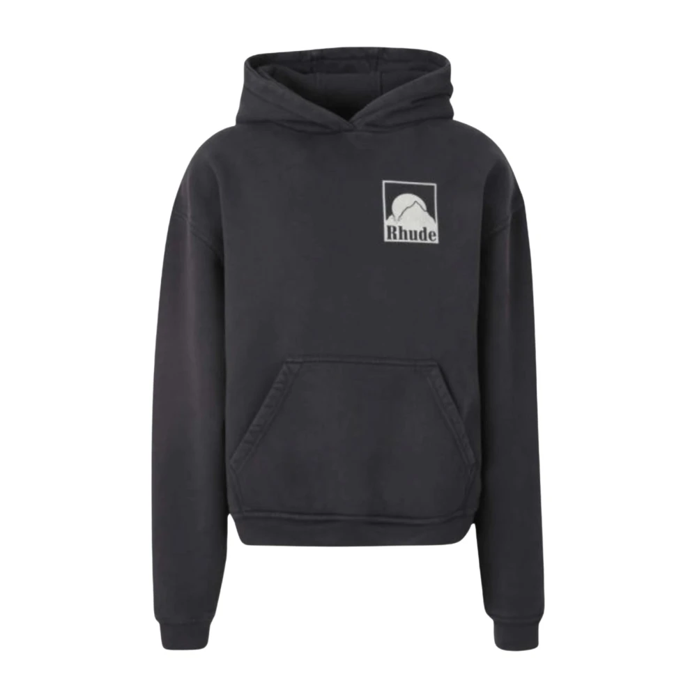 Rhude Hombre Negro Sudaderas, Talla: L